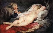 RUBENS, Pieter Pauwel The Hermit and the Sleeping Angelica USA oil painting artist